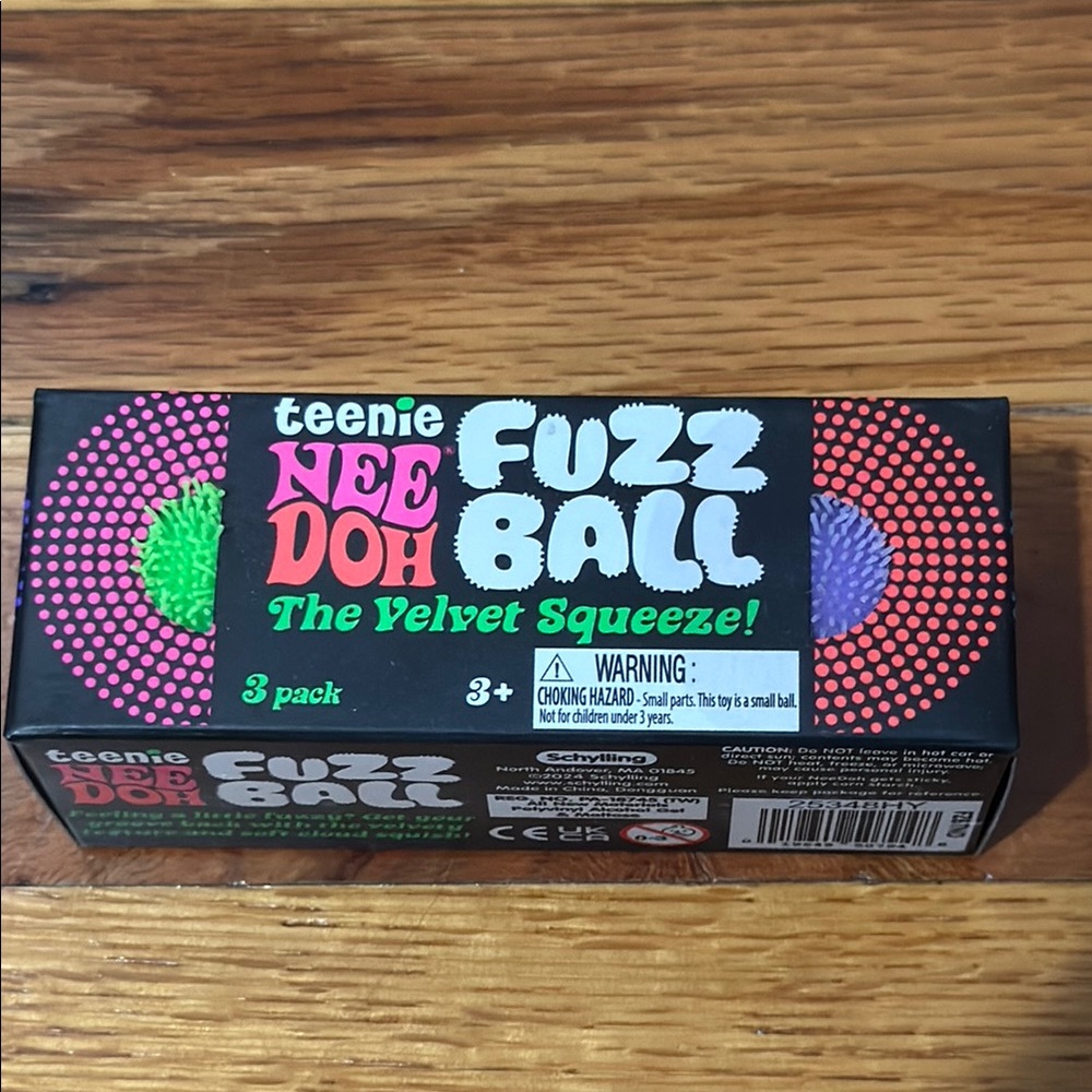 Teenie Needoh Fuzz Ball - Neon Green, Purple, blue NIB Nee doh